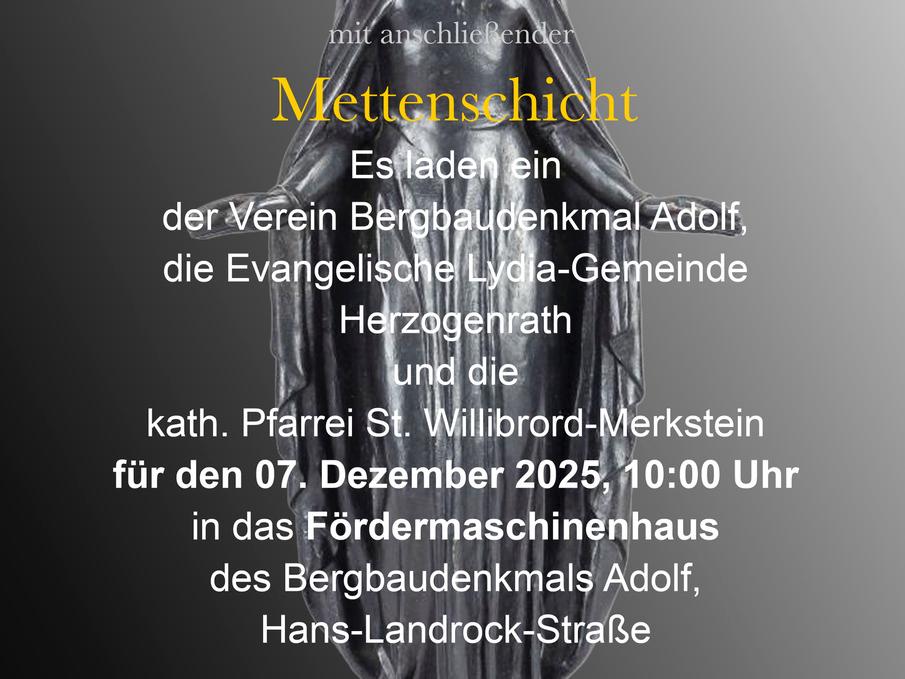 Oekumenische Barbara-Metten-Feier Oekumenische Barbara-Metten-Feier