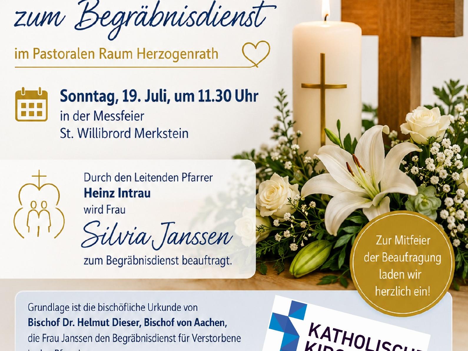 Beauftragung zum Begräbnisdienst Beauftragung zum Begräbnisdienst